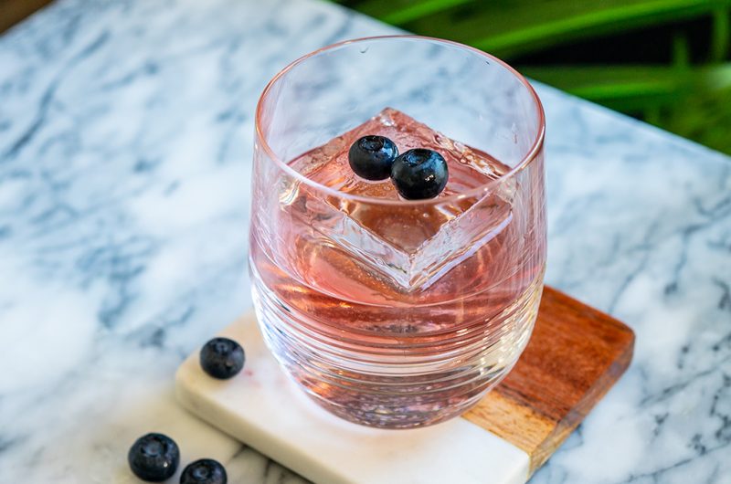 Blueberry Tequila Old Fashioned 