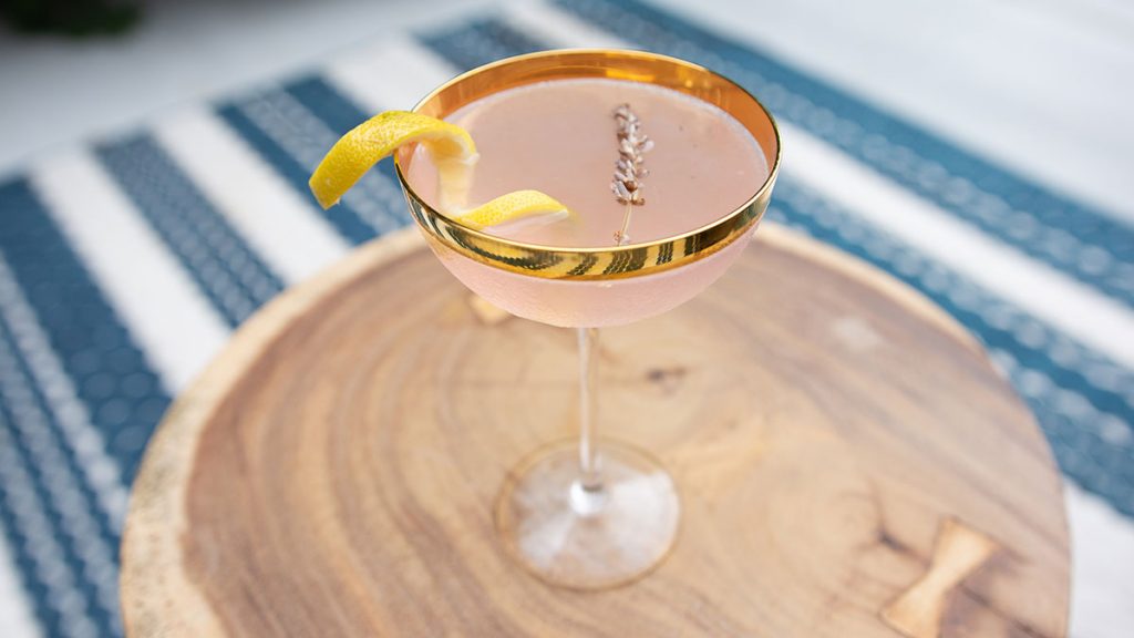 Lavender Bee’s Knees cocktail