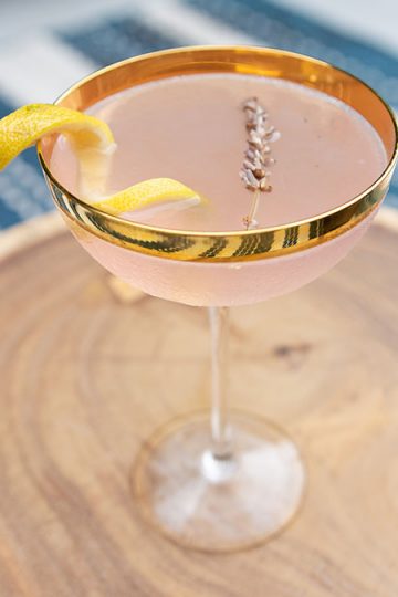 Lavender Bee’s Knees cocktail