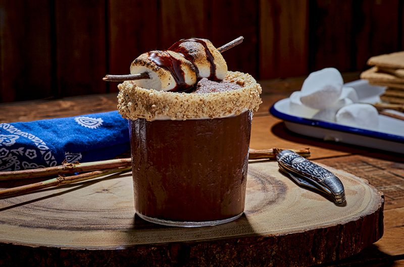 Frozen Bourbon S’Mores Cocktail