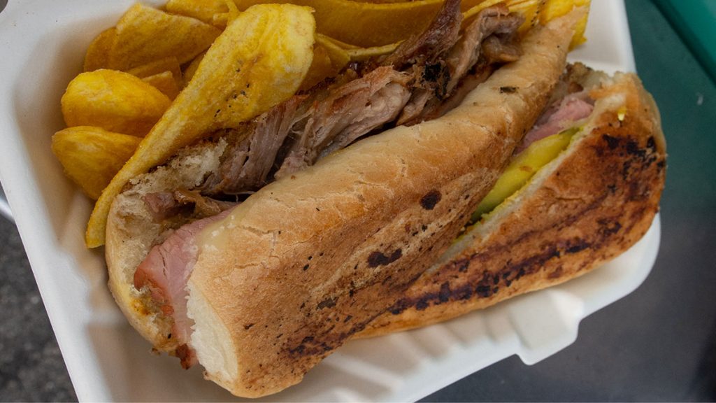 The Tasting Room, Cooking a Cuban Sandwich