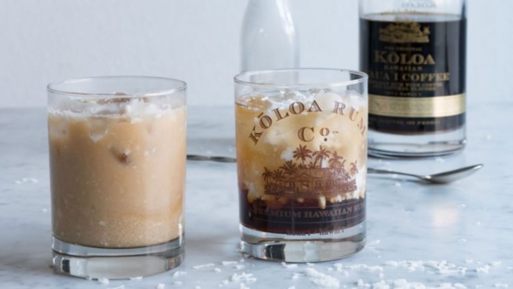 Hawaiian White Russian cocktail