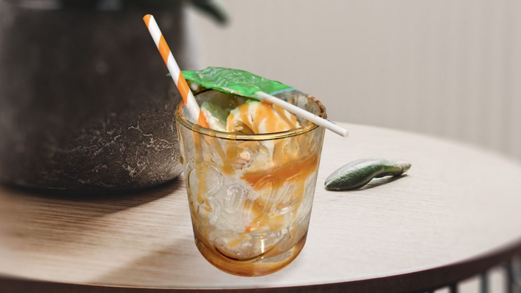 BOO-zy Caramel Apple Float