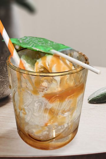 BOO-zy Caramel Apple Float