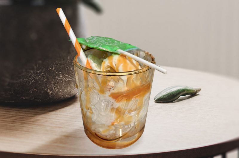 BOO-zy Caramel Apple Float
