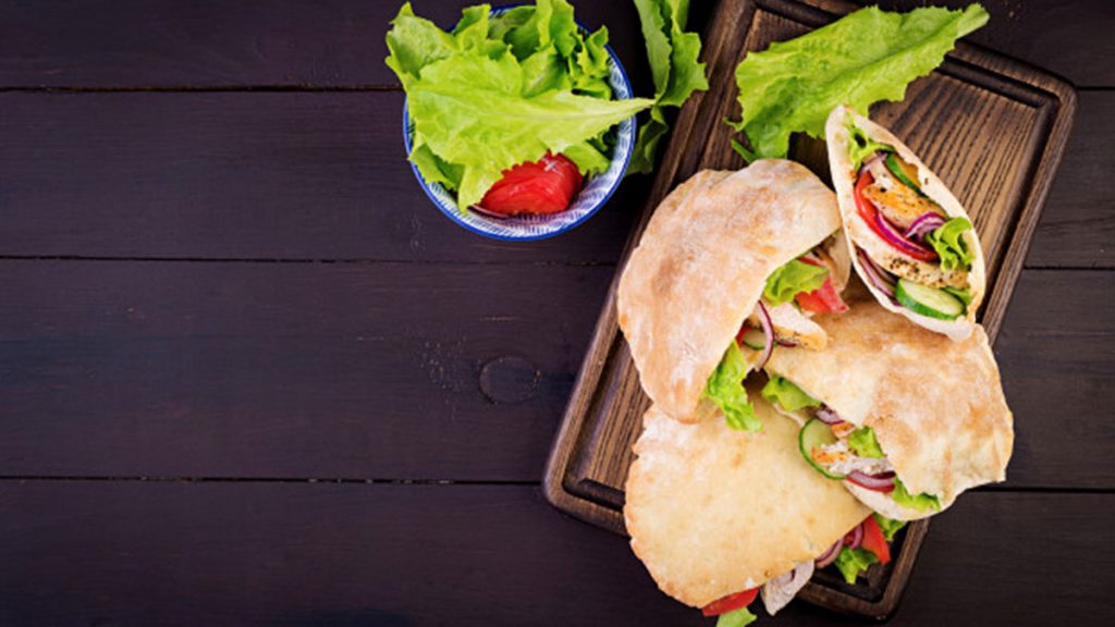 Pita bread Mexican Torta