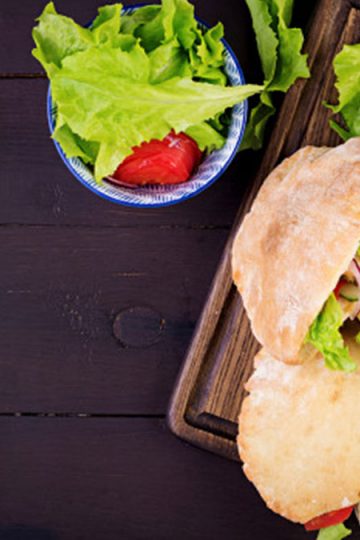 Pita bread Mexican Torta