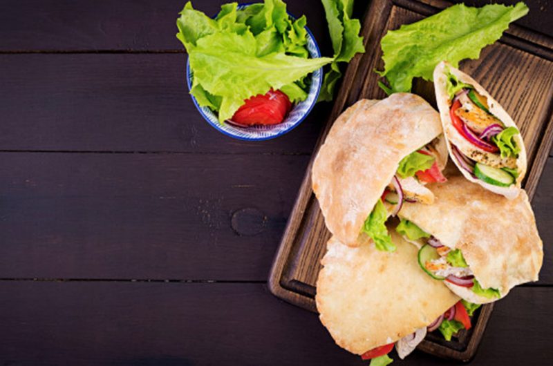 Pita bread Mexican Torta