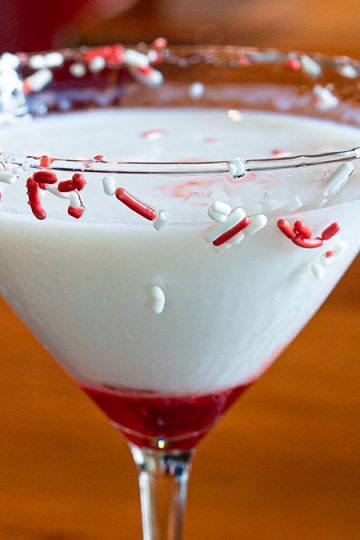 Naughty Candy Cane Martini