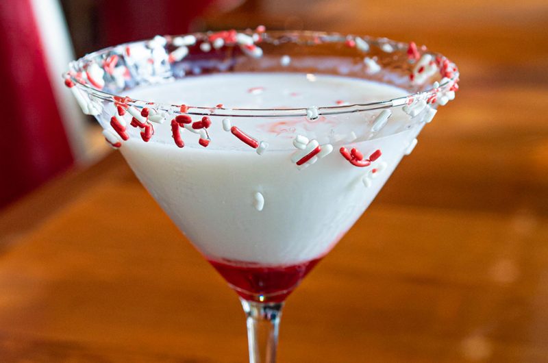 Naughty Candy Cane Martini