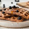 gluten-free waffles with syrup