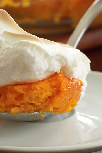 Sweet Potato and Apple Casserole with Four Roses Bourbon, Bacon, and Pecans