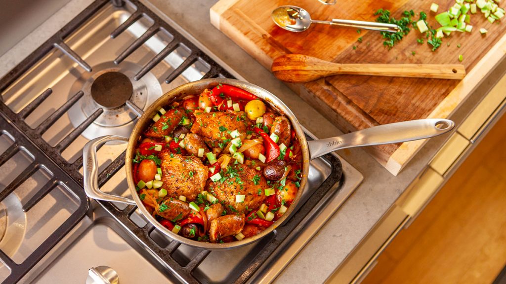 An Abbio cookware pan