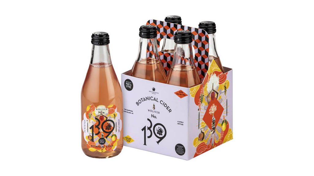 Wolffer botanical cider in a bottle