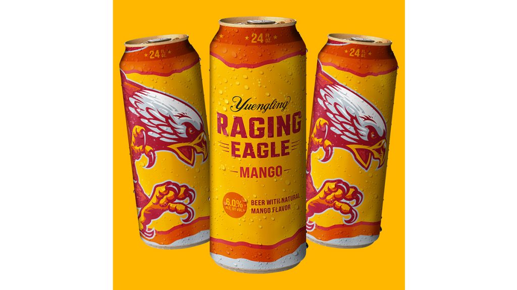 Cans of Raging Eagle beer