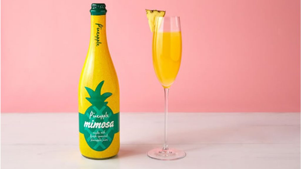 A mimosa on a table