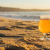 a beer on the beach