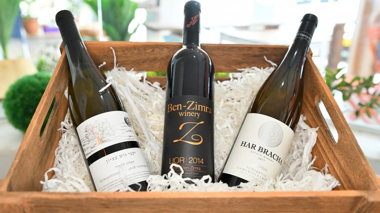 Wine bottles in a box